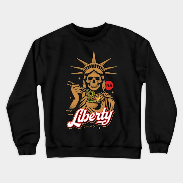 Ramen Liberation Crewneck Sweatshirt by alibisa